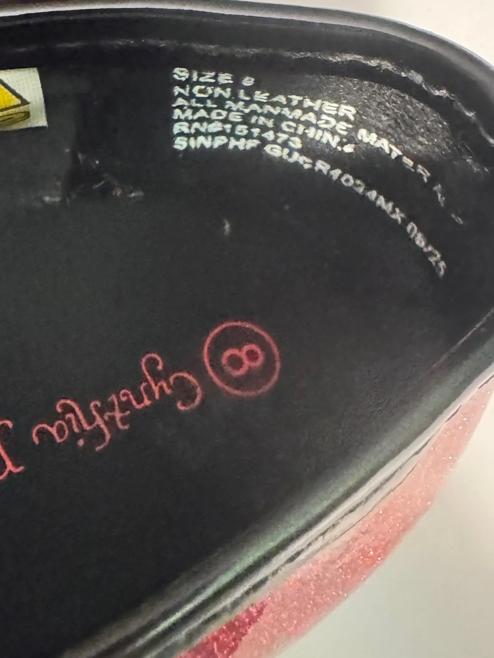 Cynthia Rowley Light-up shoes; . Red Glitter size 8